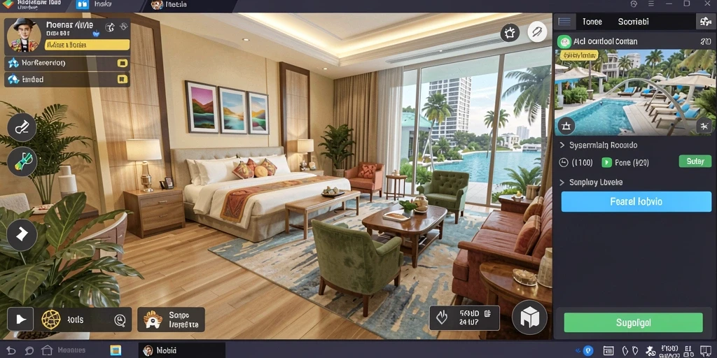 Screenshot menunjukkan grafik stunning dari permainan.