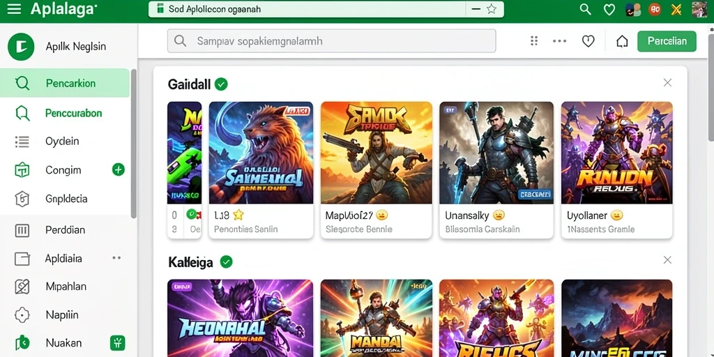 Tampilan menu utama yang menarik dan intuitif.