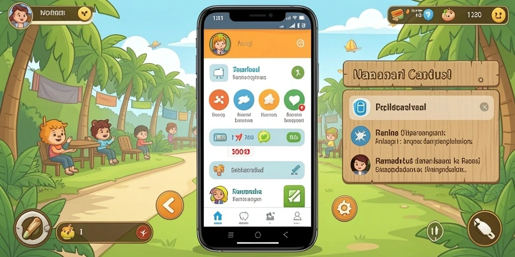 Tampilan awal yang menarik dengan pilihan game yang beragam.