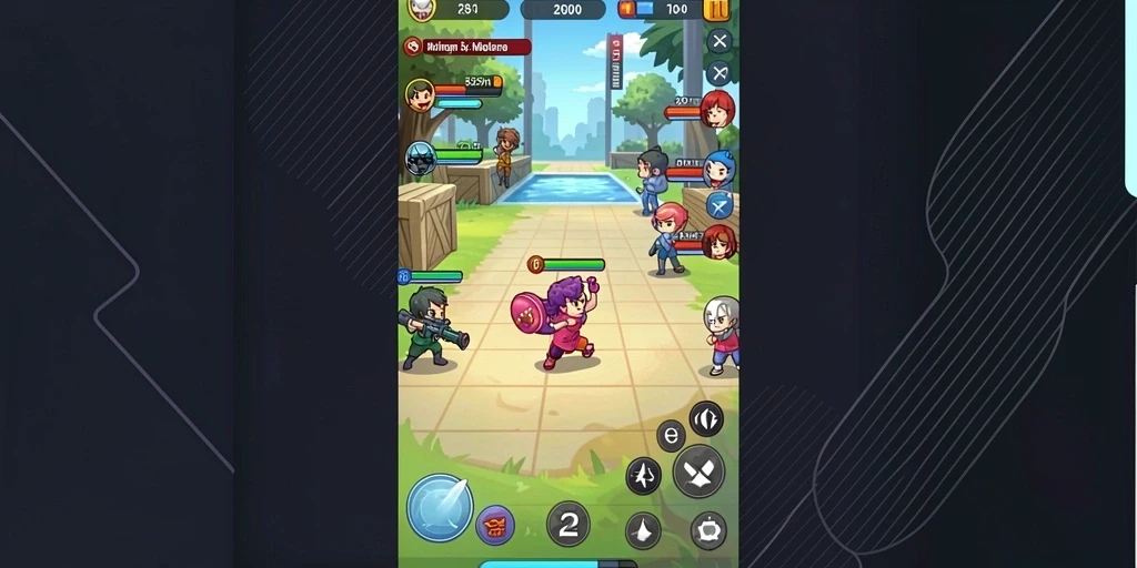 Screenshot menampilkan grafis karakter yang detail.
