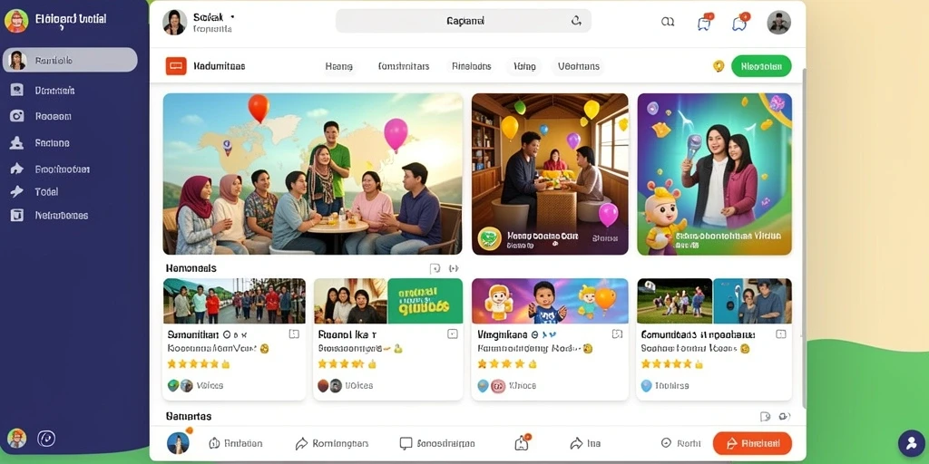 Tampilan awal yang menarik dan intuitif.