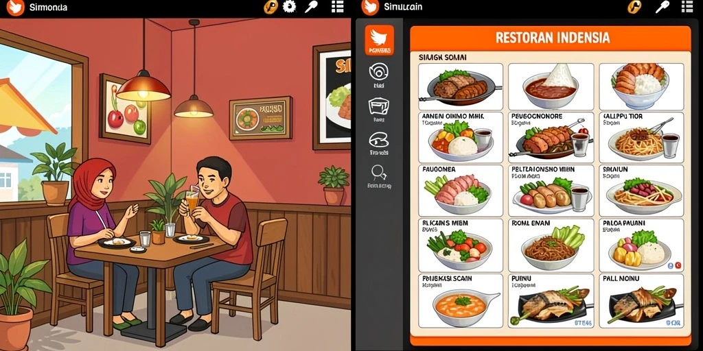 Tampilan antarmuka yang menarik dan modern.