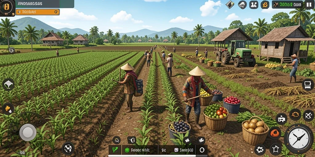 Menampilkan karakter utama di tengah pertempuran epik.
