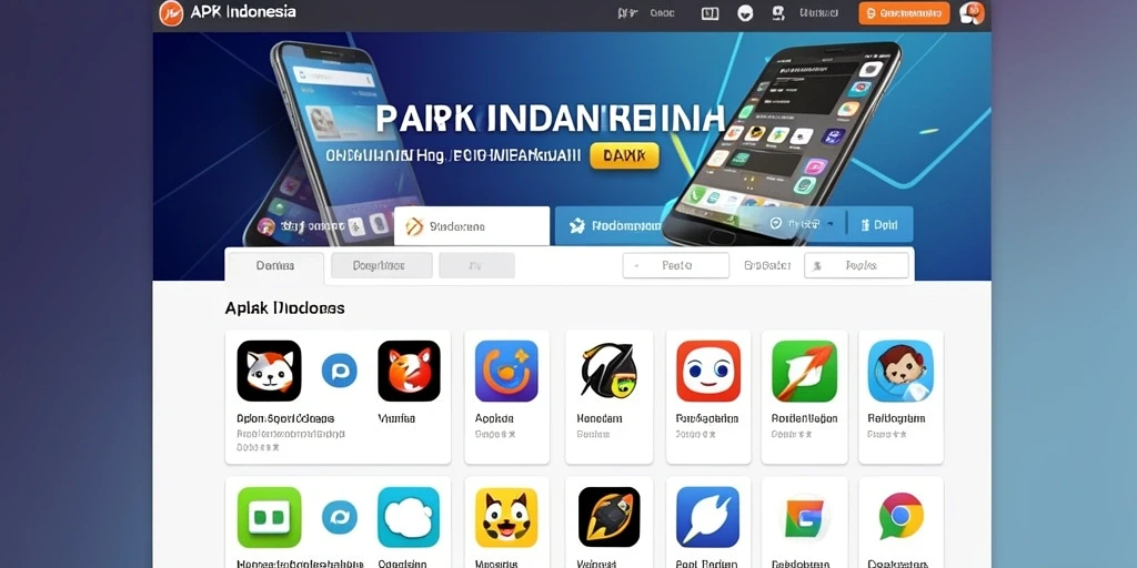Tampilan menarik dari antar muka permainan.