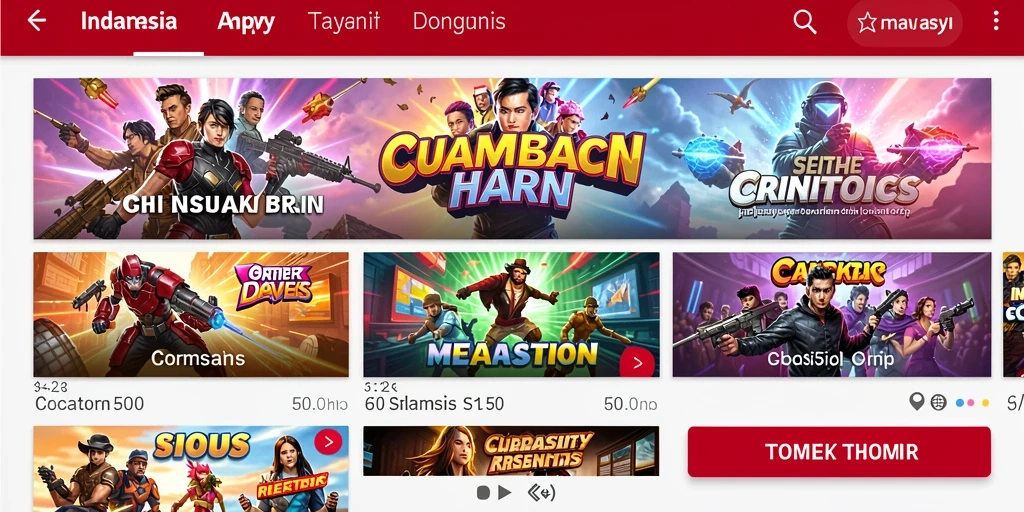 Tampilan menu utama SPN88 yang menarik.