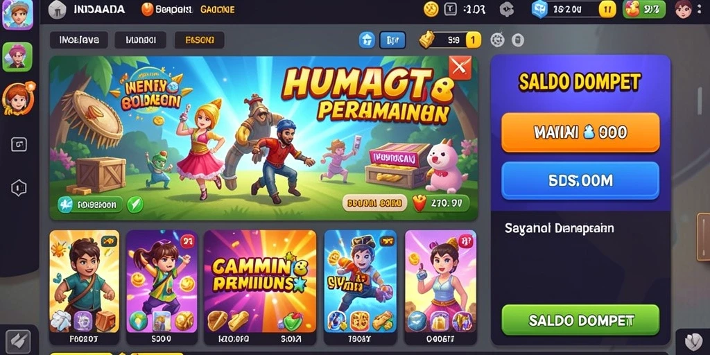 Tampilan awal TANGANDEWA dengan karakter utama yang menawan.