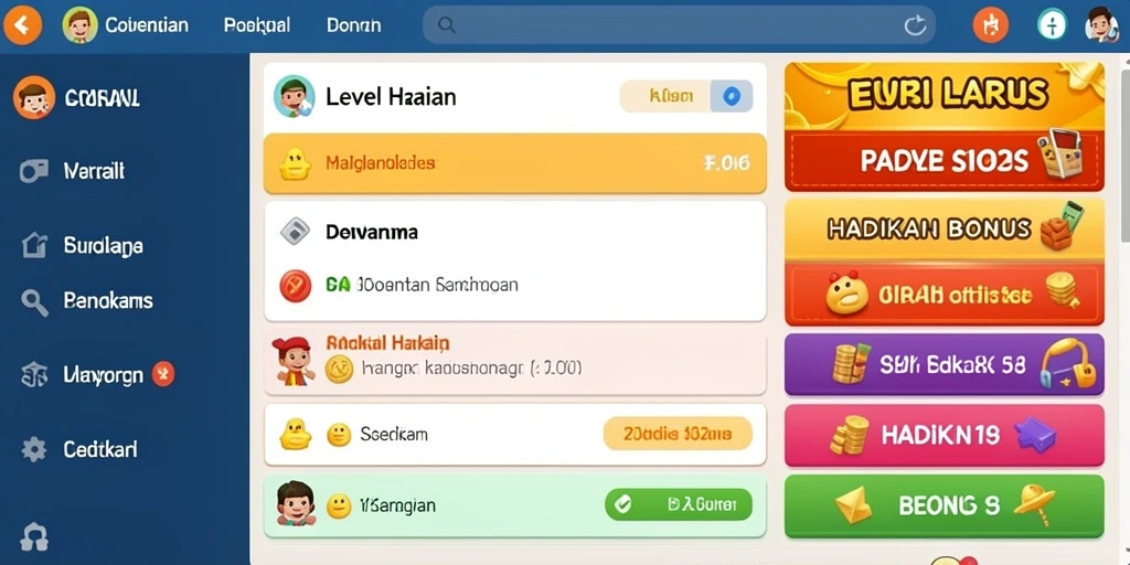 Tampilan depan antarmuka pengguna TOPGUN77 yang menarik.