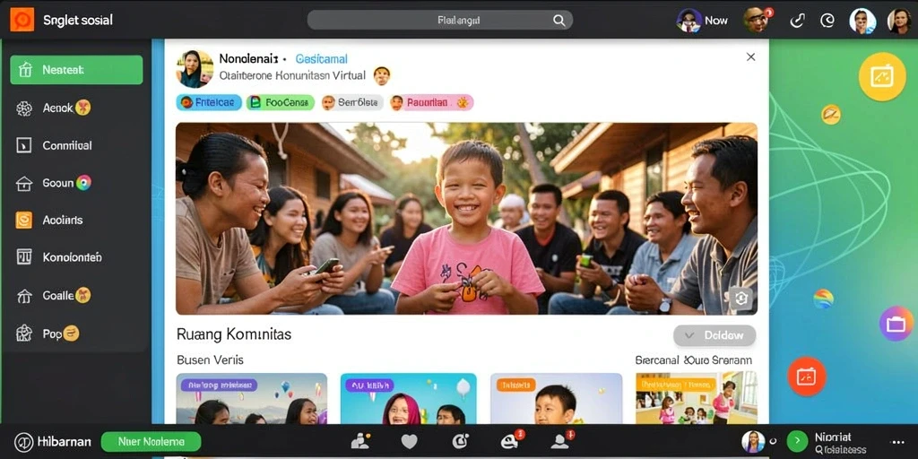 Tampilan antarmuka yang modern dan menarik.