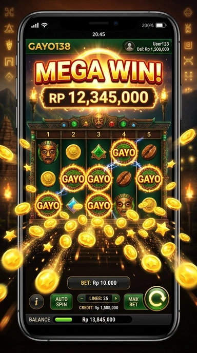 Galeri pratinjau visual gayo138 build APK resmi terbaru